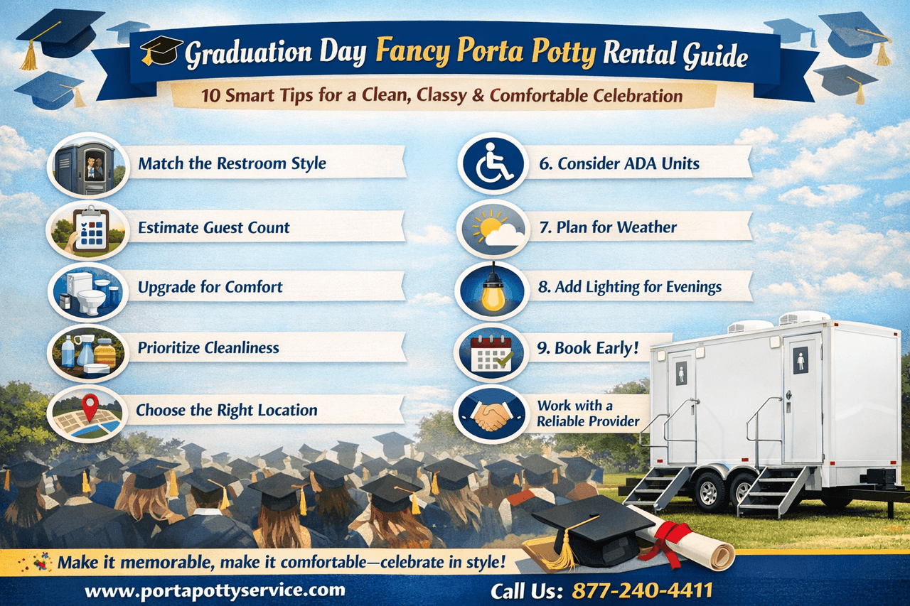 Graduation Day Fancy Porta Potty Rental Guide
